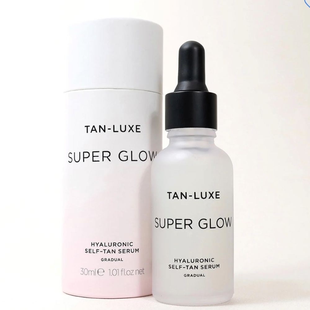 TAN-LUXE Super Glow Hyaluronic Self-Tan Serum 1oz $49 NIB CLEAN BEAUTY - Picture 2 of 9